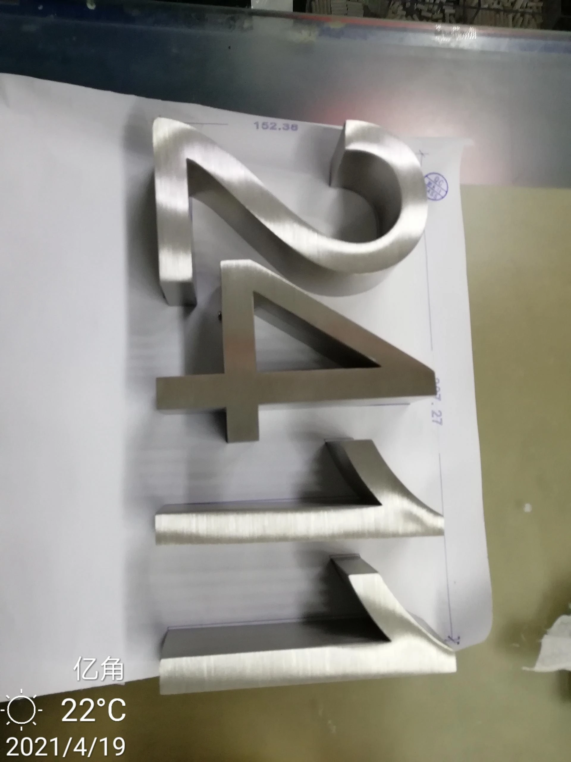 Customized 3D Metal Channel Letter Sign for Office Advertising and Decoration | Дом и сад
