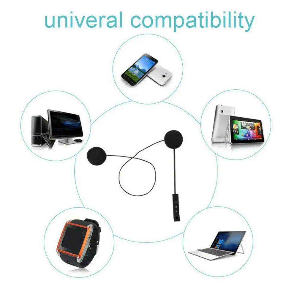 

Mh04 Motorcycle Helmet Headset Stereo Waterproof Wireless 5.0 Incoming Calls Automatically Answer Wireless Helmet Headset