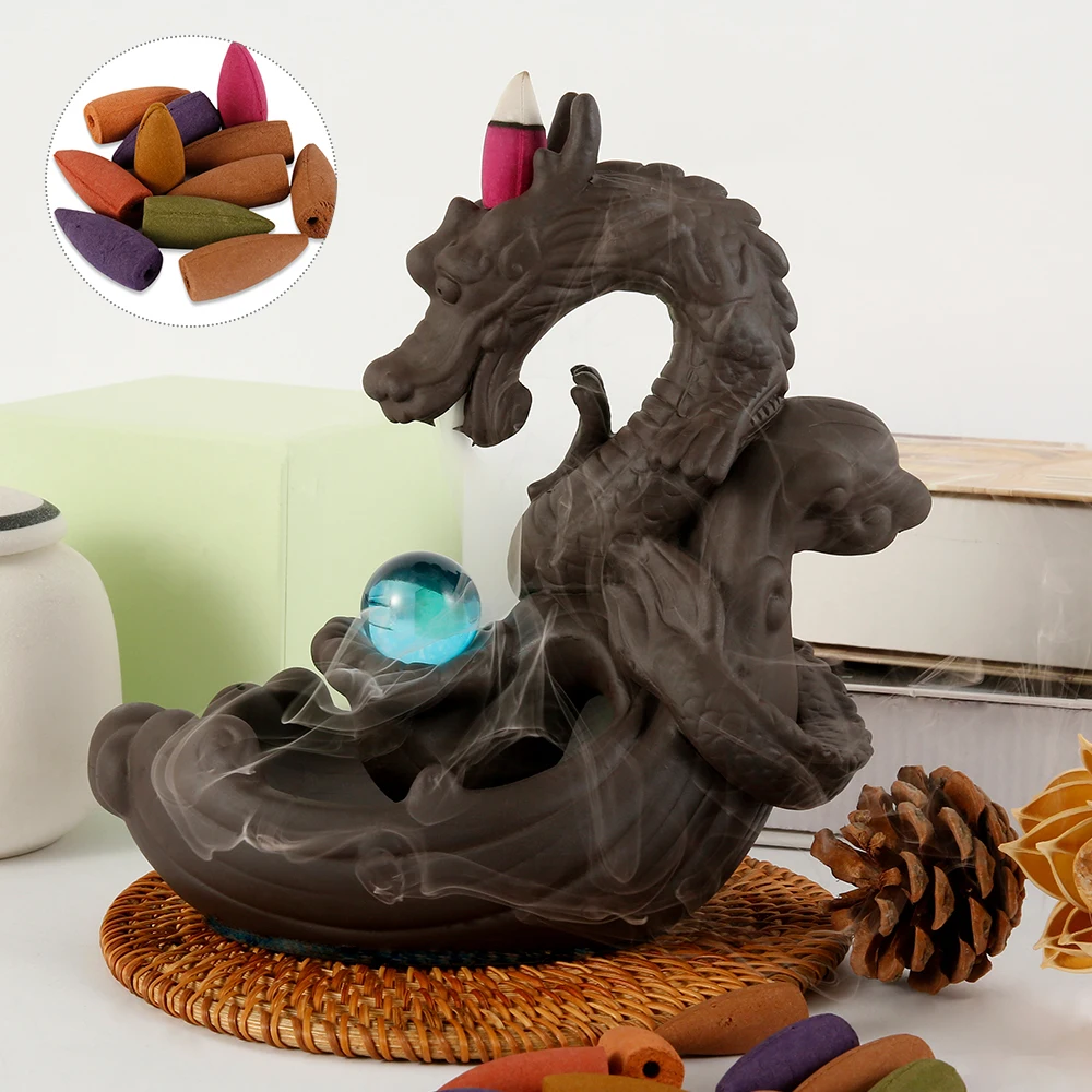 Ароматическая горелка с обратным потоком керамический дымный водопад держатель