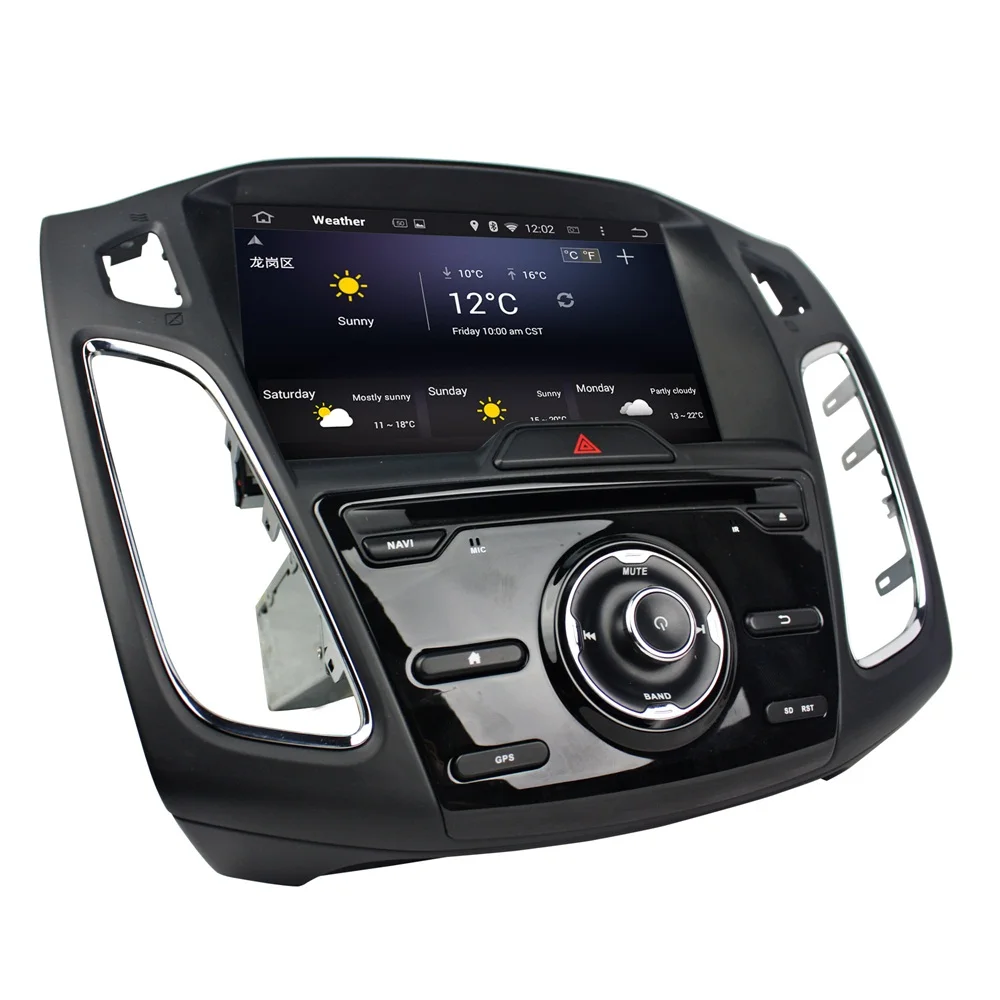 Автомагнитола для Ford Focus 2015 9 0 мультимедийный проигрыватель на Android 2018 дюймов 1 Din 8