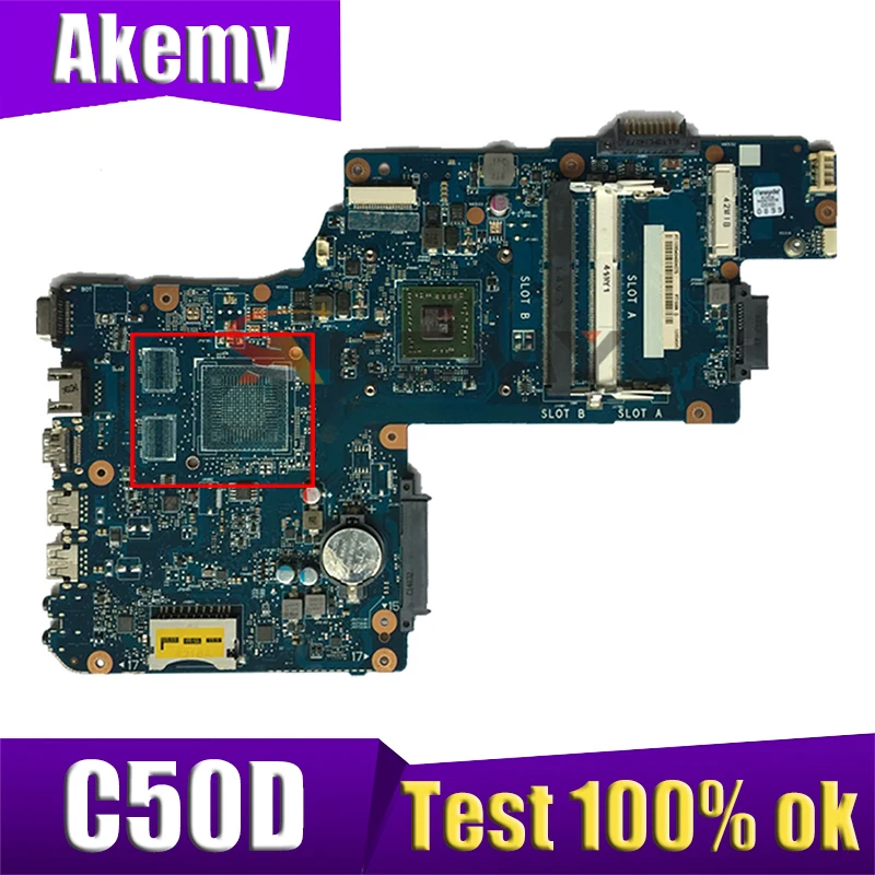 

Материнская плата AKEMY H000062940 для ноутбука toshiba satellite C50, C50D, C50-D, PT10AN, DSC, MB, Гарантия 60 дней