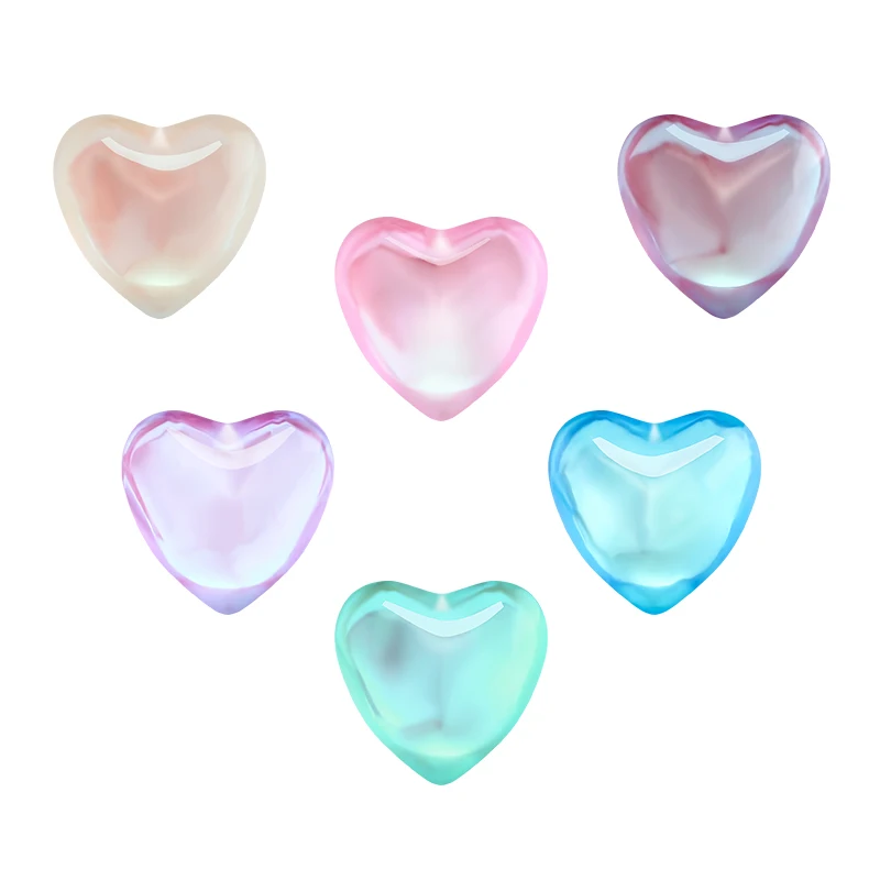 

Colorful DIY Strass Rhinestones Cristal Nail Art Decorations Flat Back Mocha Crystal Stones Heart Shape Glass nail sticker