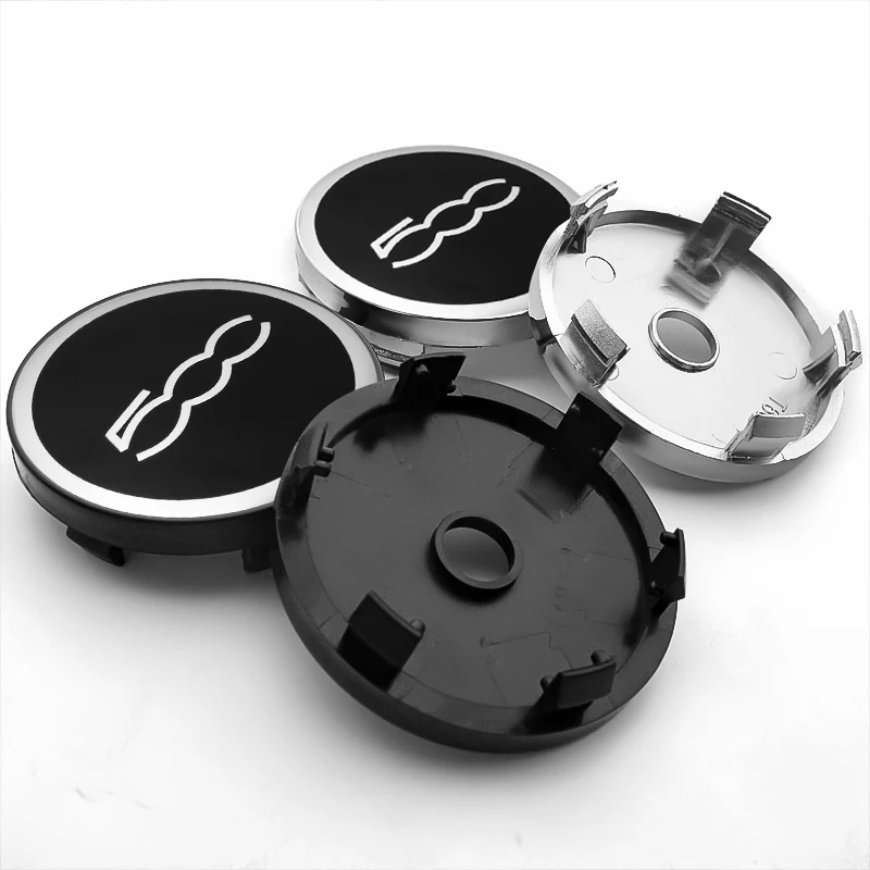 

4PCS 56+60mm Car Wheel Center Hub Caps Sticker Decal Car Styling For Fiat 500 Abarth Punto Palio Bravo Doblo Car Accessories