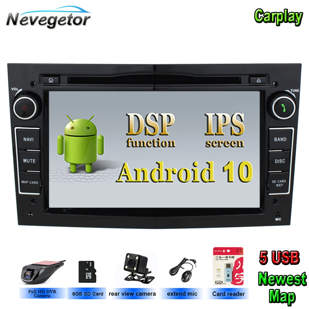 DSP Android 10 IPS Car Multimedia player for opel Vauxhall Astra H G J Vectra Antara Zafira Corsa Vivaro Meriva Veda DVD PLAYER |