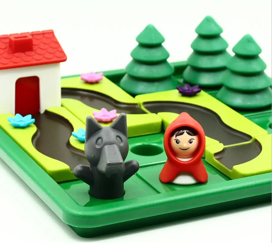 От 3 до 6 лет раннего детства детская игра-головоломка Красная Шапочка И Лесной