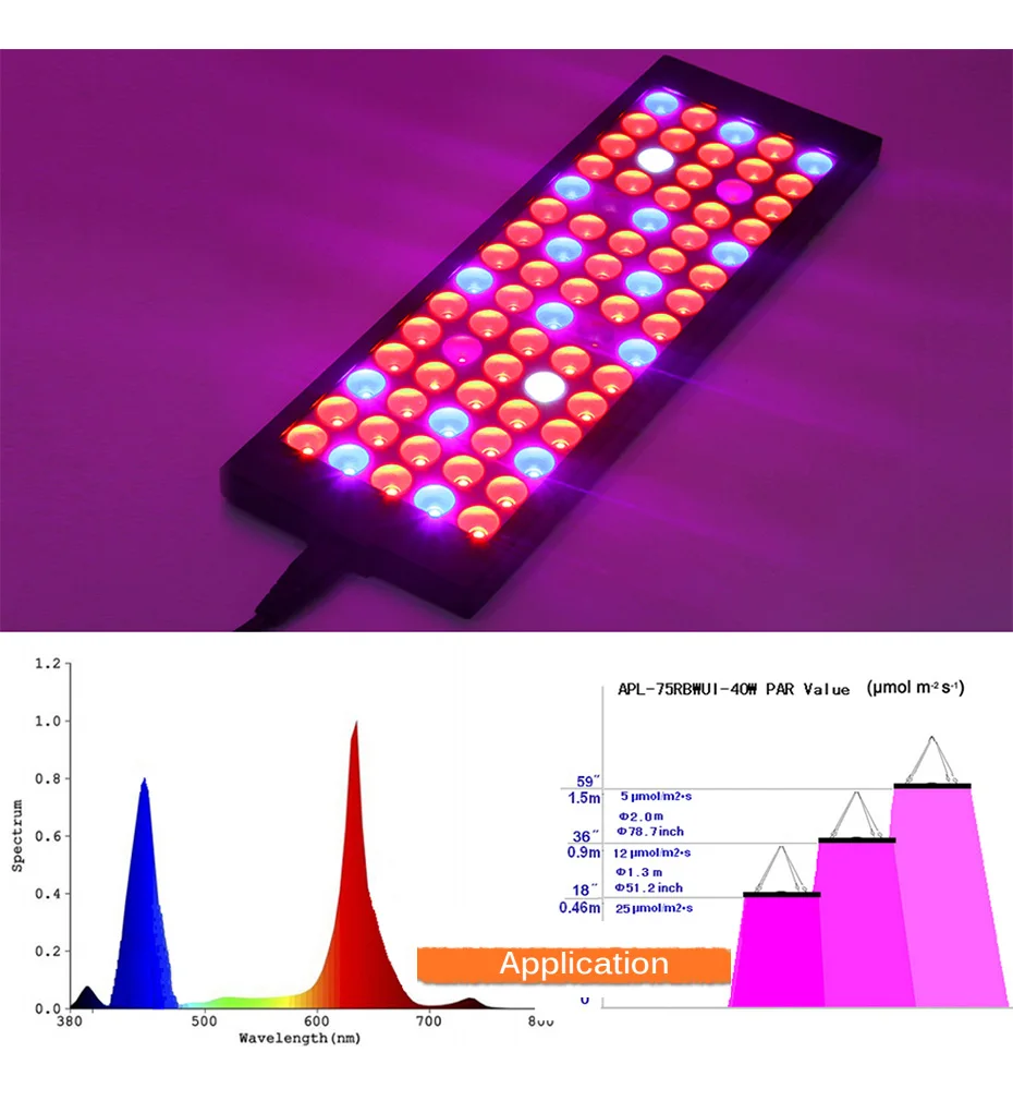 LED Grow Light Tent Indoor Garden Hydroponic Growing Lamp 50W Full Spectrum Red+Blue+UV phyto lamps For Plants Cultive box | Лампы и