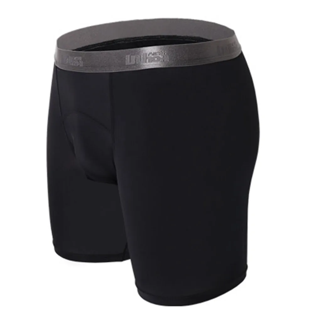 Mens Nylon Long Boxers Shorts Underwear Man U Convex Boxer Soft Slip Panties Sport Underpants Sculpting Boxershorts