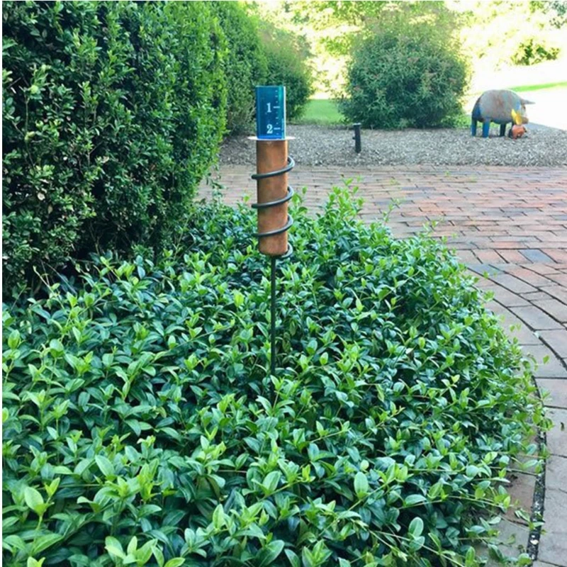 

Copper Rain Gauge World's Coolest Copper Rain Gauge Accurate Floating Rain Gauge Lawn Compatible with Garden &Landscape R7UB
