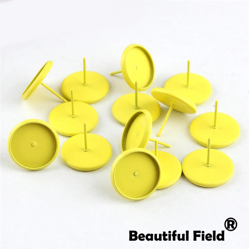 Основа для сережек-кабошонов размером 8 мм 10 12 14 30 шт. | Украшения и аксессуары