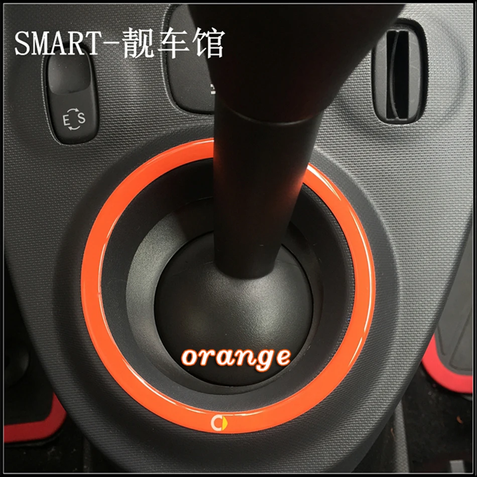 3D гелевая Автомобильная наклейка для SMART 453 Fortwo панель для рычага переключения передач декоративная наклейка эмблема значок Накладка для Smart 453 Forfour