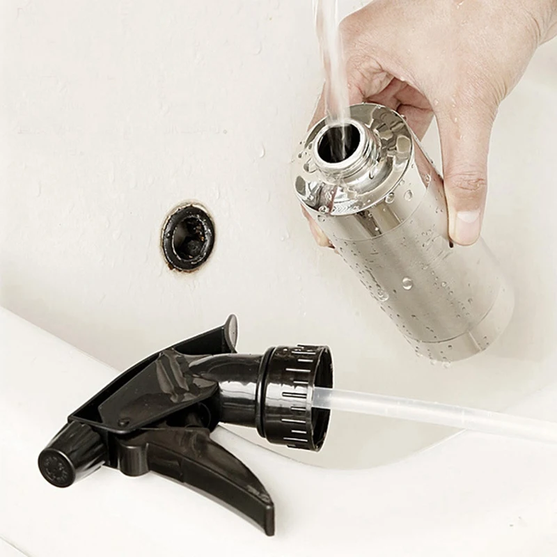 

Spray Bottle 304 Stainless Steel with Fine Mist Sprayer, Empty Refillable Container for Kitchen Bathroom or Plants