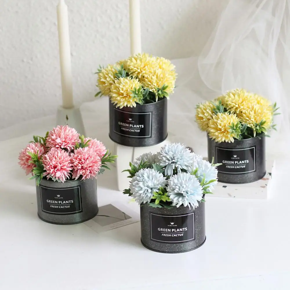 Искусственный цветок бонсай набор мороженое Цвет Хризантема искусственный