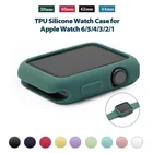 Силиконовый чехол для Apple Watch 6, 5, 4, 40 мм, 44 мм