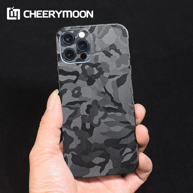 

Rear Stickers Wrap Skin Paste Decorative Camouflage For iPhone 12 11 Pro Max mini XR SE2 XS X 7 8 5 SE 5s 6s 6 Plus Back Film