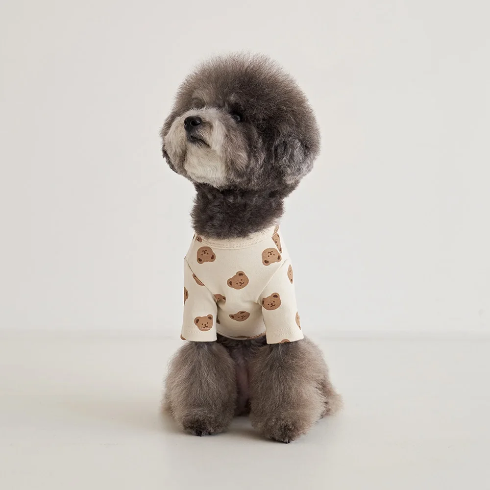 

Cute Little Bear French Bulldog Winter Dog Korea Clothes Warm Plus Cashmere Puppy For Small Dogs Sweater Hoodie Chihuahua