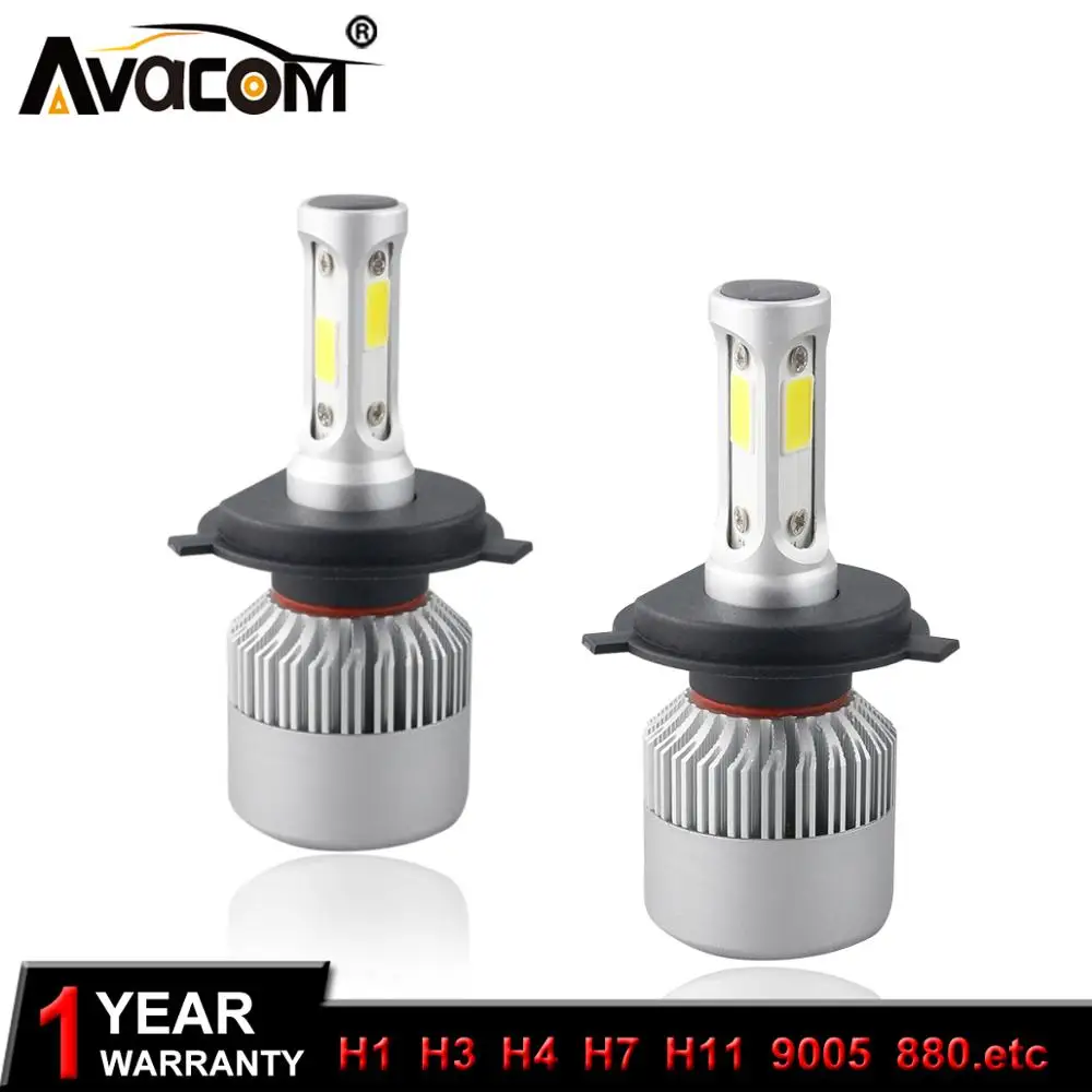 Автомобильные фары Avacom H7 led h4 интерфейс для H1, H3, 880881, H27, 9012, H11, H8, H99005, HB3, H10, 9006, HB4, 9012, HIR2 6500K