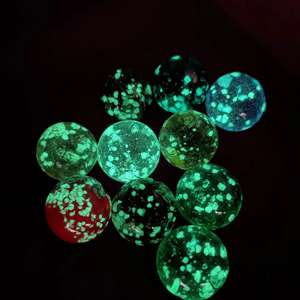 10 Pcs 16mm Of Luminous Glass Ball Cream Console Game Pinball Machine Cattle Small Marbles Pat Toys Parent-child Beads | Игрушки и хобби