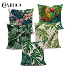 Тропическая наволочка для подушки с растением, наволочка для гостиной, скандинавские декоративные наволочки для дома, 45х45см