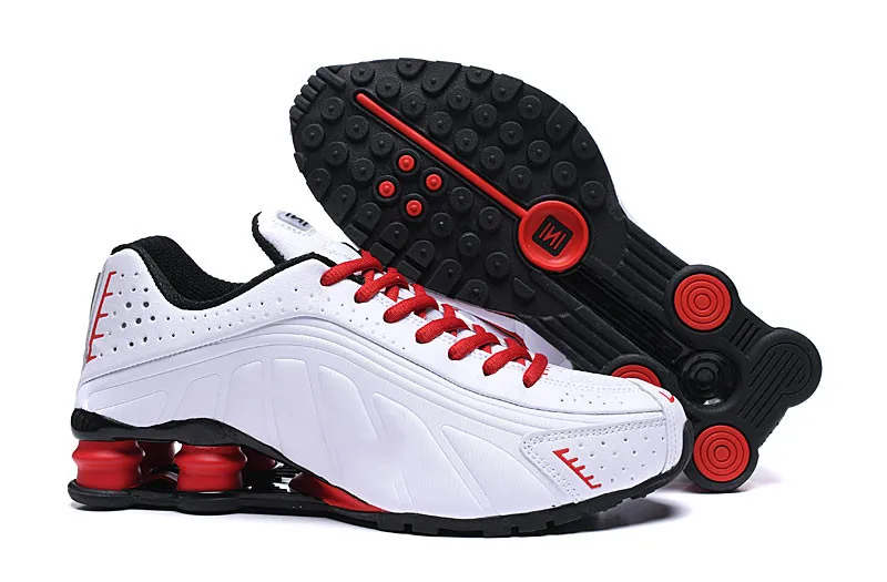 Мужские кроссовки, новинка, дизайнерские мужские кроссовки Shox R4, роскошные кроссовки NZ, тройные черные белые уличные спортивные кроссовки - Цвет: 19