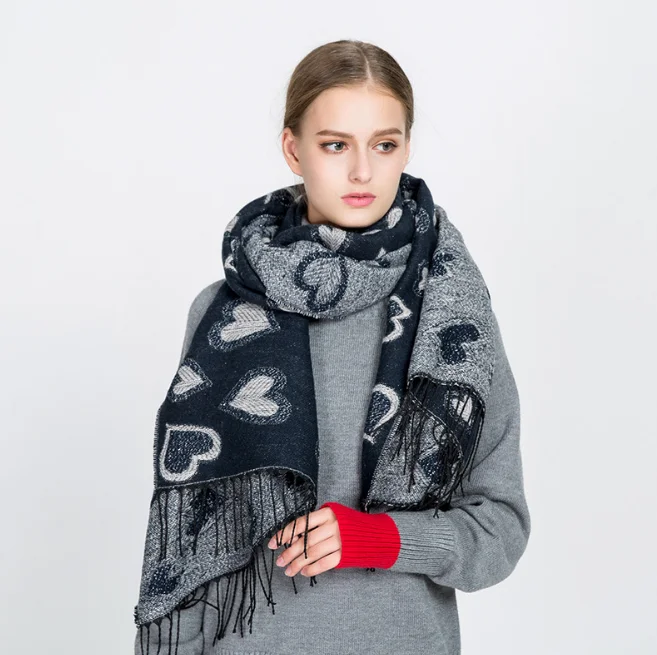 

185*65cm Cashmere imitation Shawl Scarf Autumn Winter Scarves Men Foulard Square Hijab Ladies wrap muffler pareo female hijab
