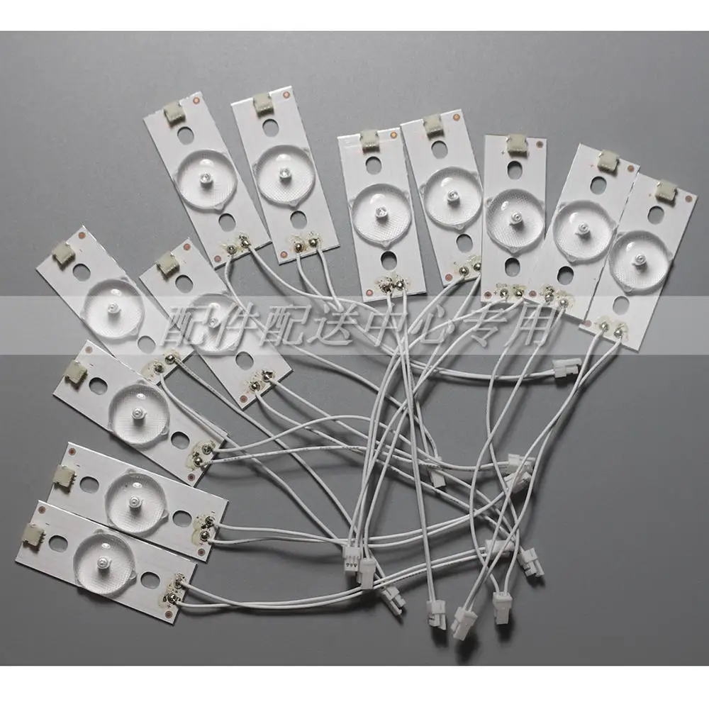 100 шт. x 3 в светодиодный ные диоды лампы алюминиевая пластина 32 65 дюймов