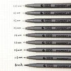 1 шт. пигментный лайнер Pigma Micron, чернильный маркер 0,05 0,1 0,2 0,3 0,4 0,5 0,6 0,8 мм, разные наконечники, черные ручки для рисования
