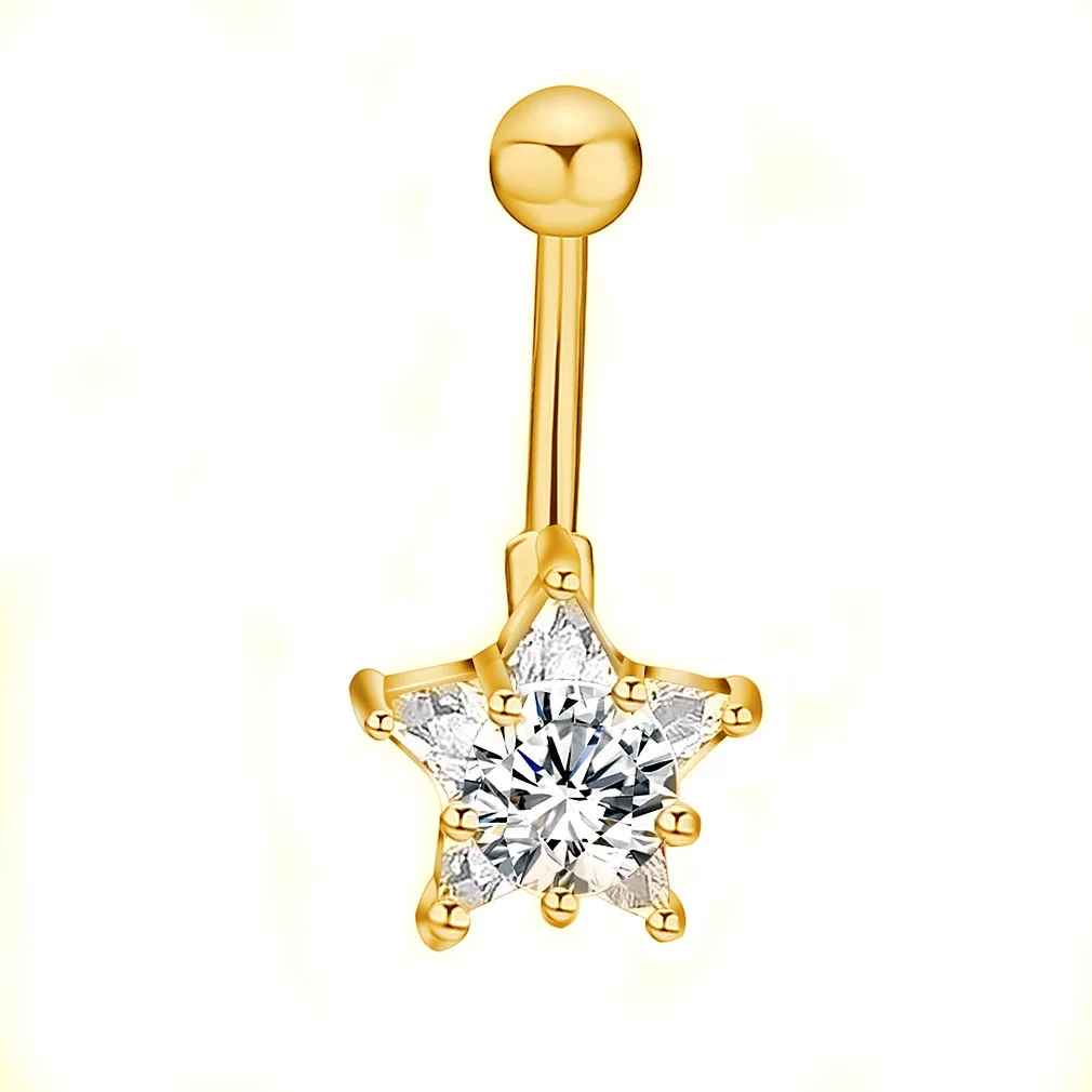 

Bow Knot Butterfly Belly Piercing Belly Button Rings Rose Gold New Steel Rhinestone Sexy Belly Navel Piercing Ombligo Gift