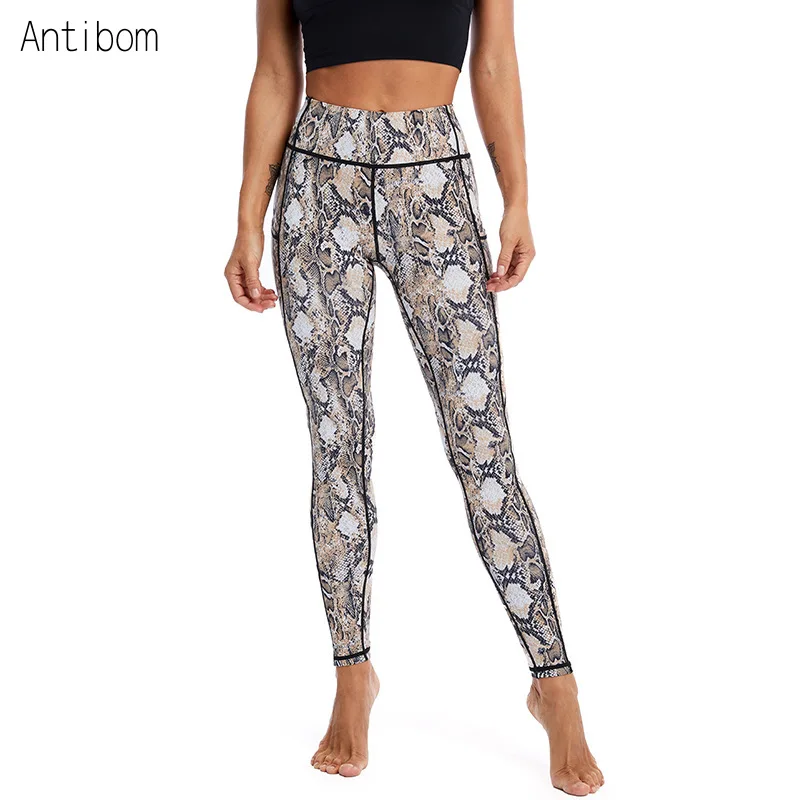 

Женские штаны для йоги с высокой талией, эластичные леггинсы с карманами и эффектом пуш-ап