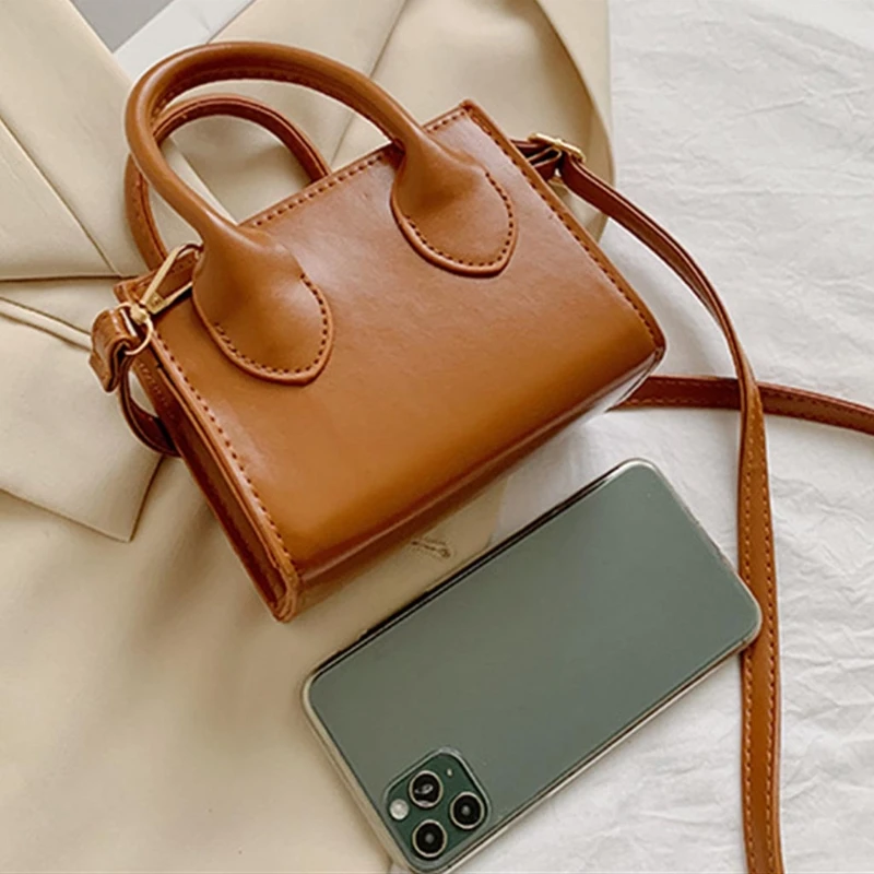 Миниатюрная сумка-клатч для женщин Сумочка через плечо из искусственной кожи