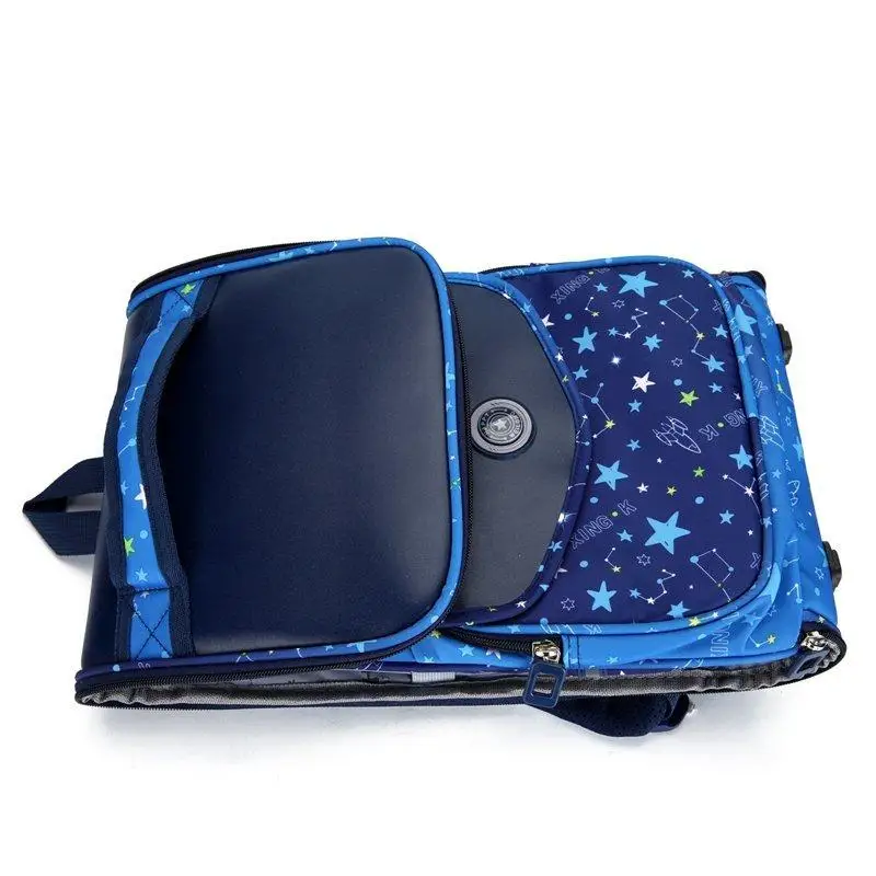 

Starry Sky Book Satchels Boys Girls Grade 1-3 Orthopedic Waterproof Primary School Bags Star Print Non-slip Buckle Kids Bags