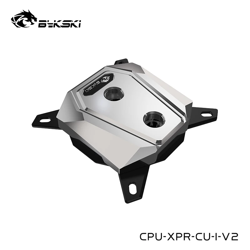 Полностью медный водяной блок процессора Bykski для Intel LGA1200 1700 115X 2011 2066 охладитель