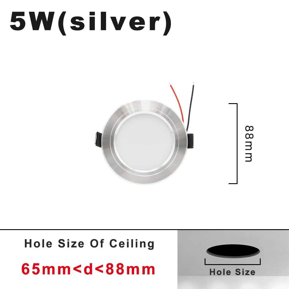 

Светодиодный круглый светильник ZHMZH, серебристый, 5-18 Вт, белый/теплый белый