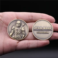 collect coin bounty hunter boba fett cosplay badge metal commemorative 3d fans fancy gift christmas