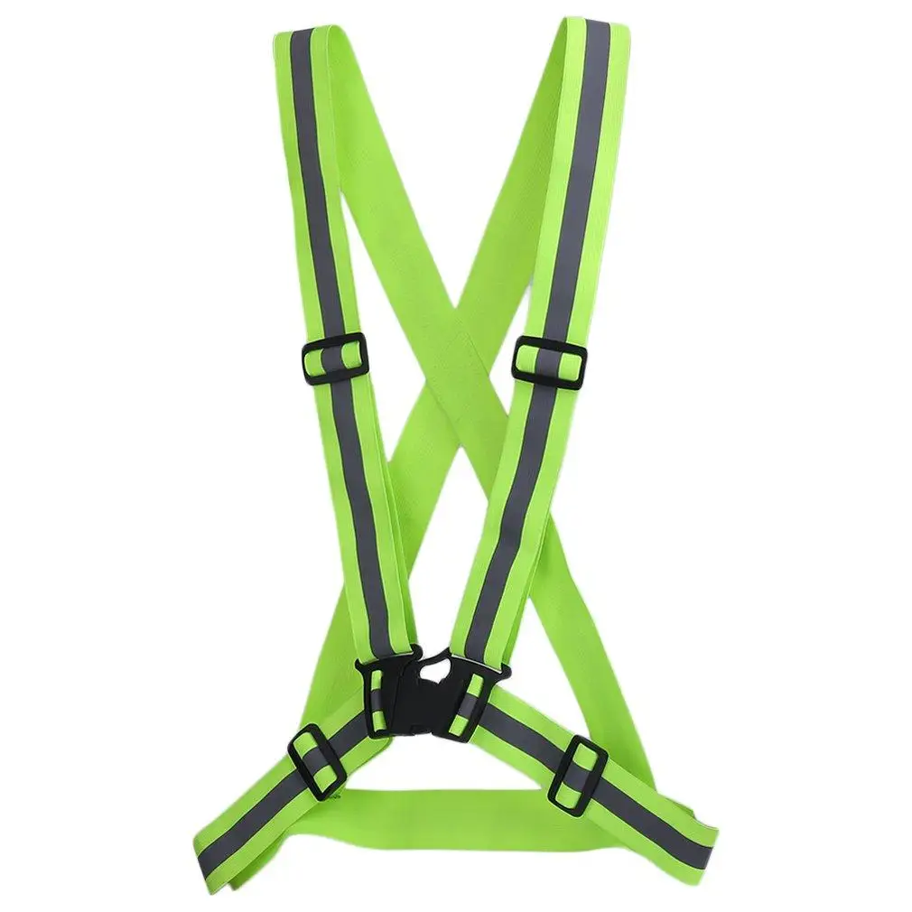 

High Elastic Traffic Night Security Running Cycling Safety Reflective Vest %