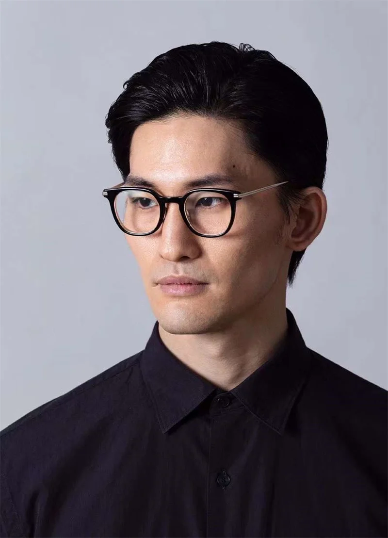 Очки по рецепту японский бренд ручной работы искусственные Ретро квадратные