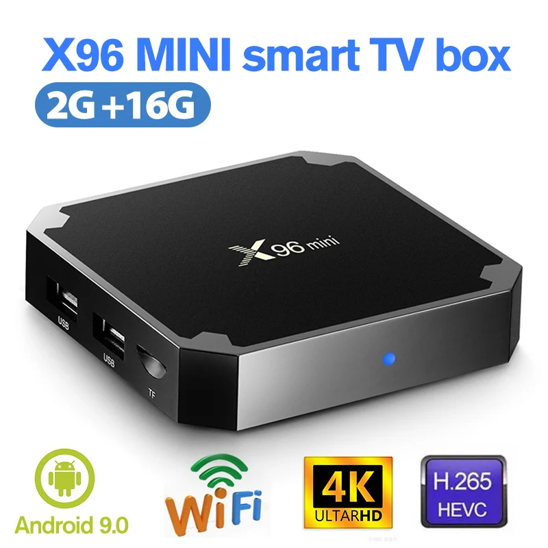 

X96 MINI S905W Android 7,1. /9,0 ТВ-приставка четырехъядерный HD медиаплеер WIFI телеприставка 2 Гб 16 Гб ТВ-приемники европейская вилка доставка из России