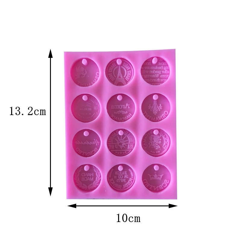 DIY гипс литейная форма для кулона круглый классический монета Форма пластилин