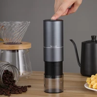 electric coffee bean grinder portable rechargeable stainless steel grinding core powder adjustable small electric grinder