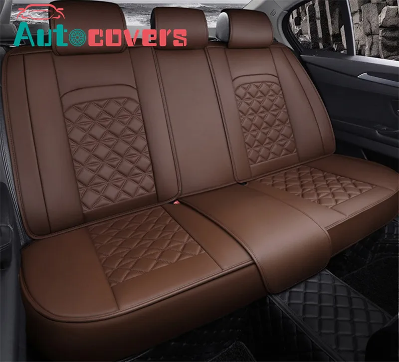 

Autocovers Car Seat Covers For Sedan SUV Durable Adjuatable Five Seaters Cushion Mats For Front And Back Seats Covers Black2