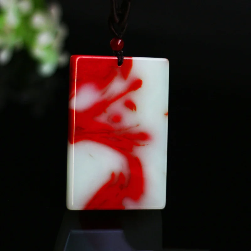 Горячая Распродажа/вырезанная вручную курица кровь нефрит бренд Pingan белое