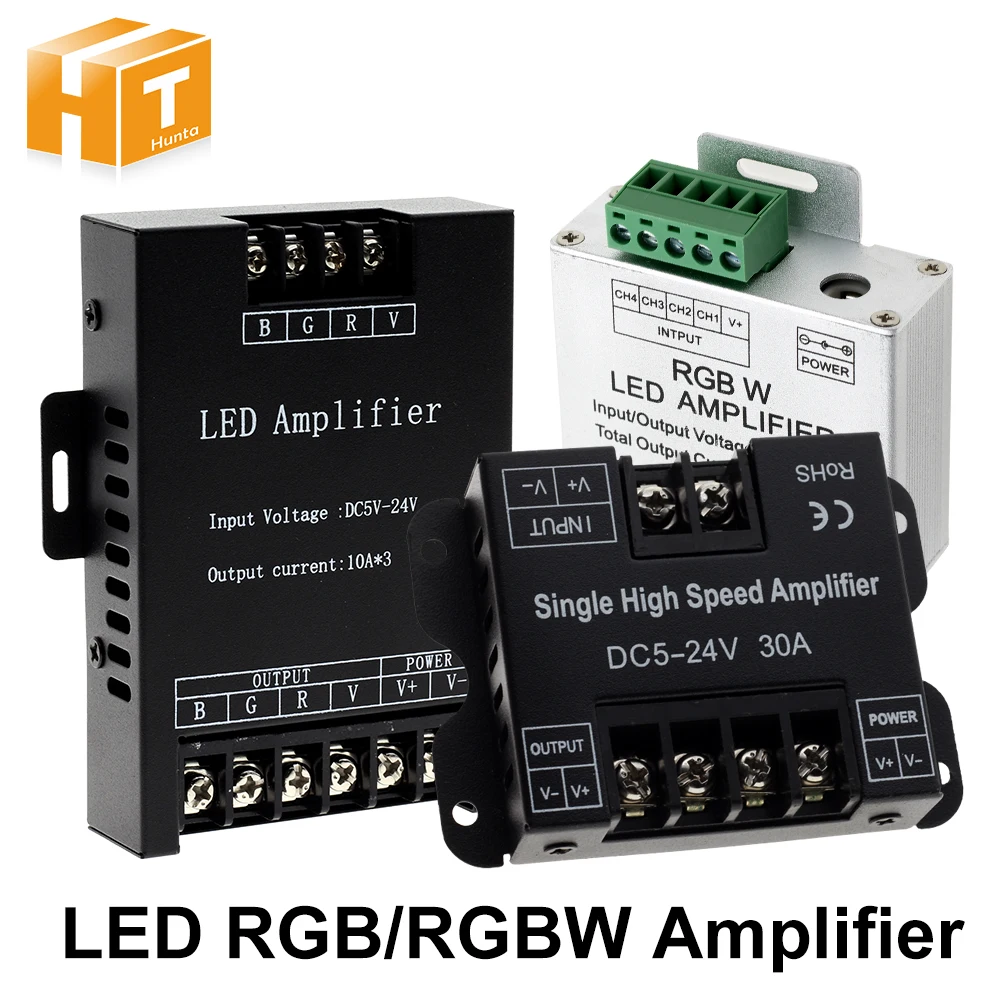 Светодиодный Усилитель RGBW/RGB 5 24 В постоянного тока а 30 А выход для светодиодных
