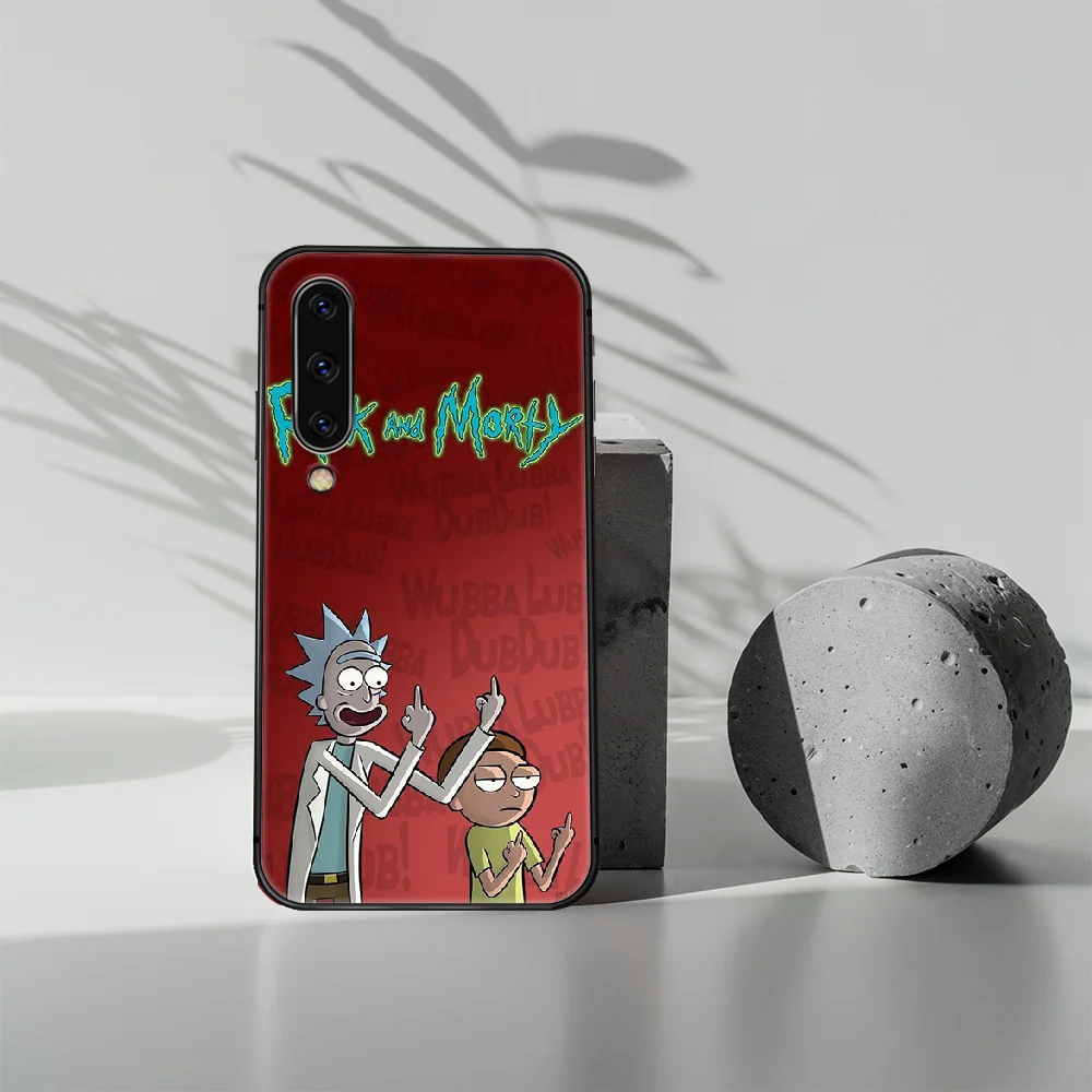 

Cartoon Rick Anime Morty Phone Case Cover For Samsung Galaxy A10 A11 A20 E A21 A30 A40 A50 A51 A70 A71 A81 S black Coque Soft