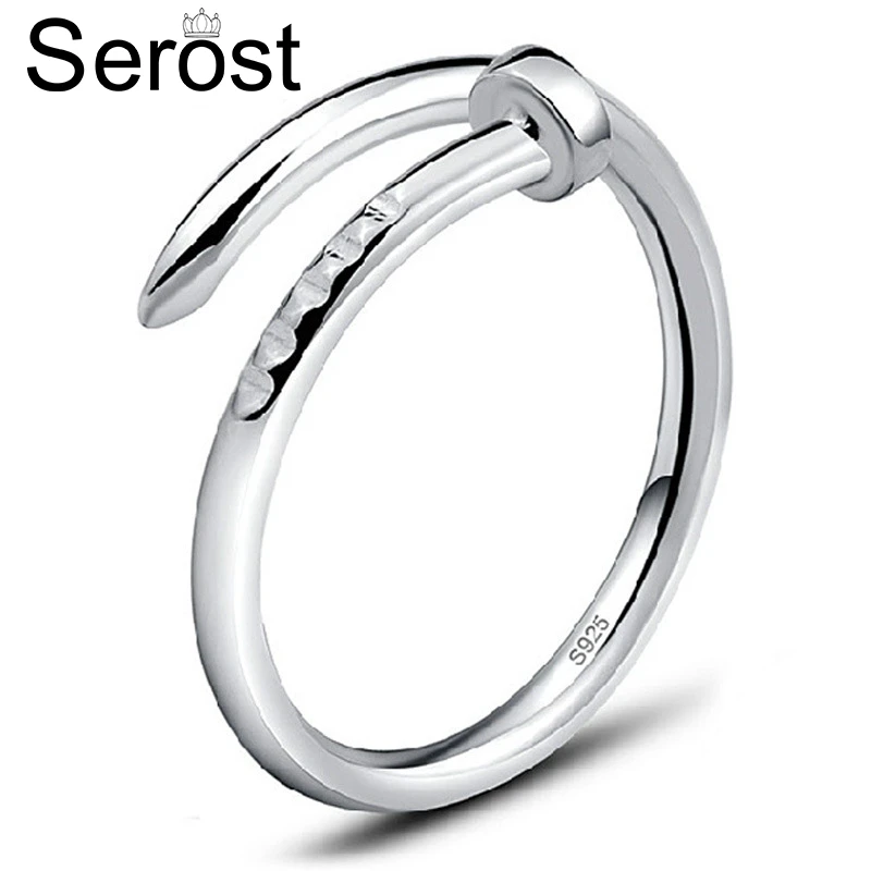 Кольцо для пары Serost из стерлингового серебра 925 пробы с изменяемым размером