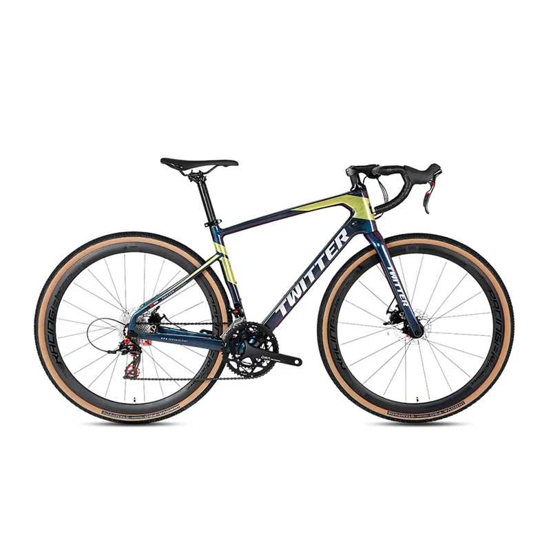 

Twitter New GRAVEL full color RIVAL-22speed aluminum wheel professional off-road disc brakecarbon fiber frame 700c twitterbike