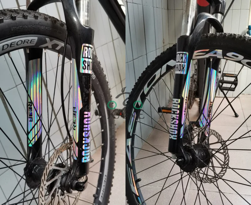 Комплект из 2 предметов/набор ROCKSHOX reba вилка наклейки для велосипеда передняя на