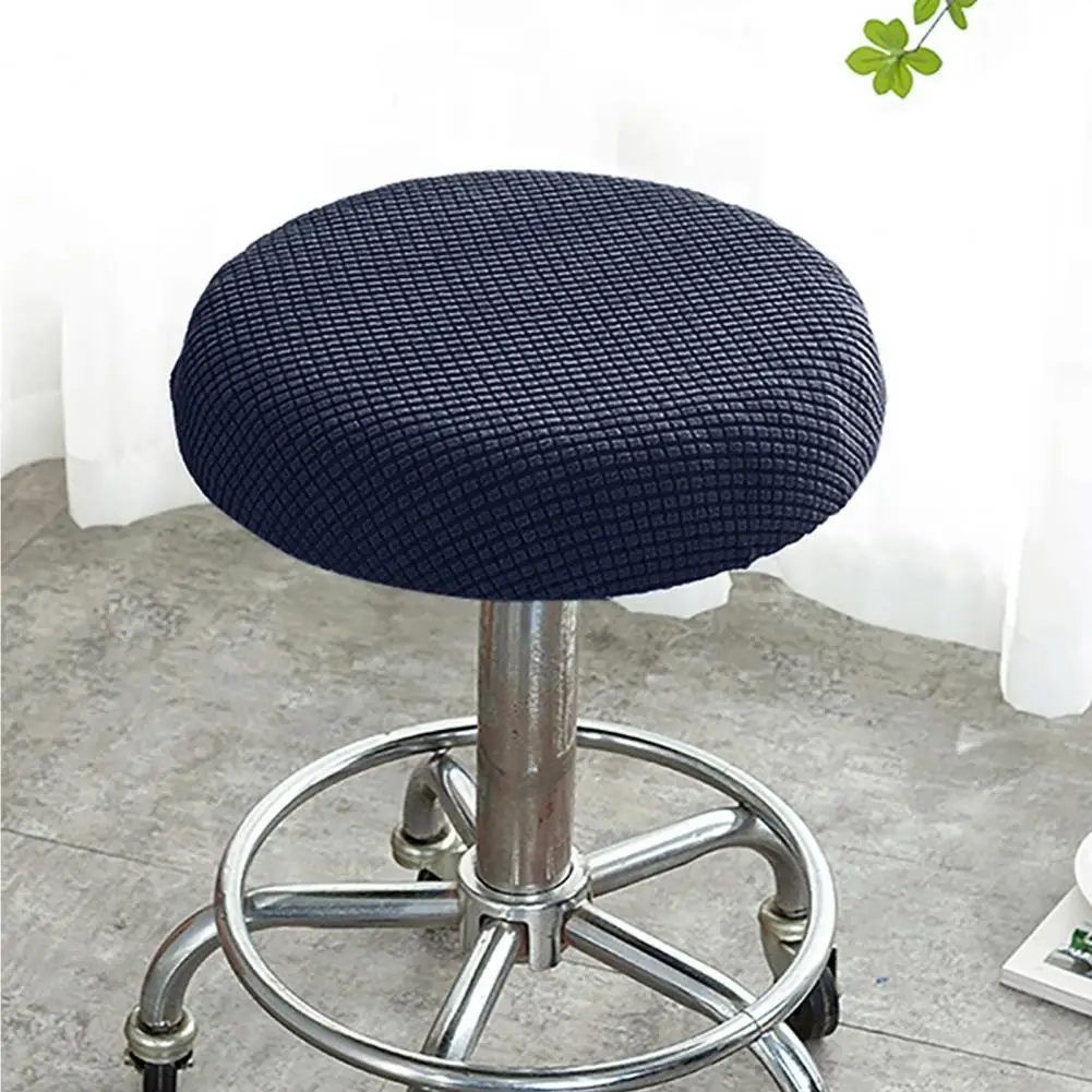 

Chair Protector Durable Polyester Easy to Install Washable Stool Cushion Slipcover for Bar Chair Slipcover Seat Cover