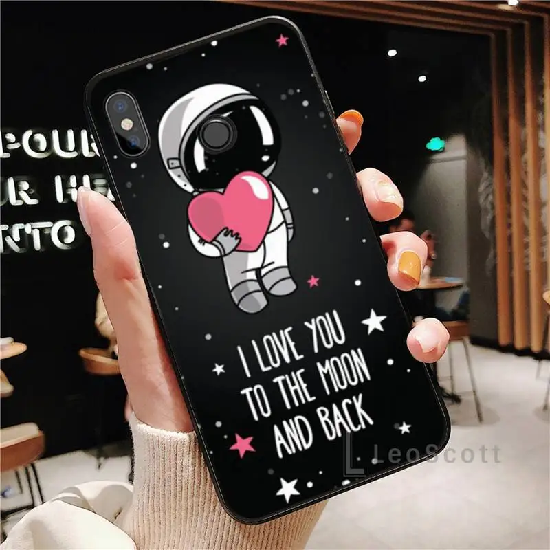 

Space Cartoon abstract Phone Case For Xiaomi Redmi Note 4 4x 5 6 7 8 pro S2 PLUS 6A PRO