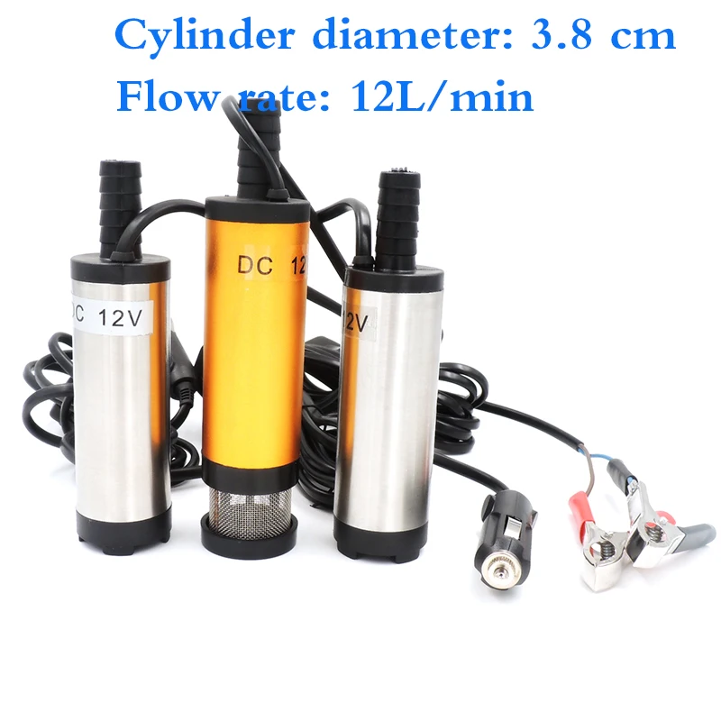Погружной водяной насос 12 В постоянного тока алюминиевый для перекачки