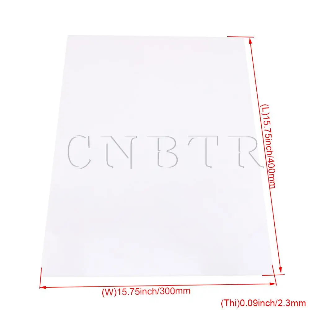 CNBTR 40x30x0 23 см Акриловые Листы прозрачный литой оргстекло белый для рукоделия |