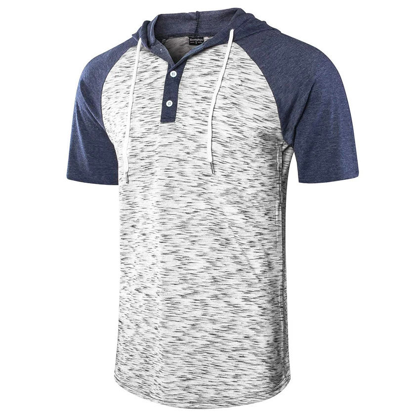 Мужская футболка с коротким рукавом шапкой модная повседневная мужская